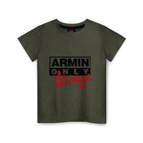 Детская футболка хлопок с принтом Armin only - mirage в Кировске, 100% хлопок | круглый вырез горловины, полуприлегающий силуэт, длина до линии бедер | addicted | buuren | mirage | van | аrmin