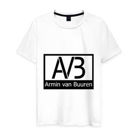 Мужская футболка хлопок с принтом Armin van buuren logo в Кировске, 100% хлопок | прямой крой, круглый вырез горловины, длина до линии бедер, слегка спущенное плечо. | Тематика изображения на принте: addicted | buuren | van | аrmin