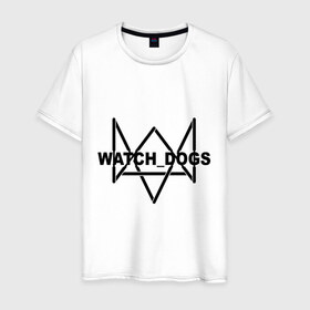 Мужская футболка хлопок с принтом Watch_Dogs в Кировске, 100% хлопок | прямой крой, круглый вырез горловины, длина до линии бедер, слегка спущенное плечо. | watch dogs