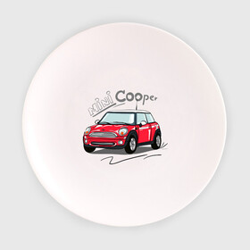 Тарелка с принтом Mini Cooper в Кировске, фарфор | диаметр - 210 мм
диаметр для нанесения принта - 120 мм | mini cooper | автомобиль | машина | мини купер | миникупер