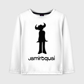 Детский лонгслив хлопок с принтом Jamiroquai в Кировске, 100% хлопок | круглый вырез горловины, полуприлегающий силуэт, длина до линии бедер | funk | jamiroquai | jazz | джаз | джамирокуай | фанк