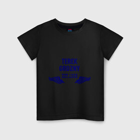 Детская футболка хлопок с принтом Терек Грозный в Кировске, 100% хлопок | круглый вырез горловины, полуприлегающий силуэт, длина до линии бедер | 1958 | grozny | terek | грозный | терек