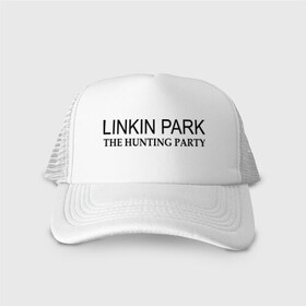 Кепка тракер с сеткой с принтом Linkin Park The hunting party в Кировске, трикотажное полотно; задняя часть — сетка | длинный козырек, универсальный размер, пластиковая застежка | hunting | linkin | park | party