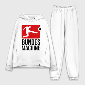 Женский костюм хлопок Oversize с принтом Bundes machine football в Кировске,  |  | bundes | football | machine | машина | немецкий | федеральный | футбол