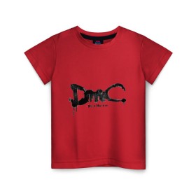 Детская футболка хлопок с принтом Эмблема Devil May Cry в Кировске, 100% хлопок | круглый вырез горловины, полуприлегающий силуэт, длина до линии бедер | dmc | данте