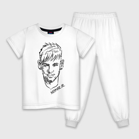 Детская пижама хлопок с принтом Neymar Jr в Кировске, 100% хлопок |  брюки и футболка прямого кроя, без карманов, на брюках мягкая резинка на поясе и по низу штанин
 | 