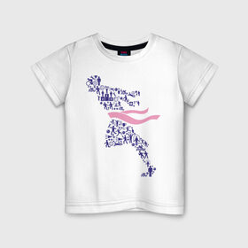 Детская футболка хлопок с принтом Победа (спортивная абстракция) в Кировске, 100% хлопок | круглый вырез горловины, полуприлегающий силуэт, длина до линии бедер | победа | спорт | спортивная