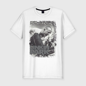 Мужская футболка премиум с принтом Linkin Park в Кировске, 92% хлопок, 8% лайкра | приталенный силуэт, круглый вырез ворота, длина до линии бедра, короткий рукав | linkin | park