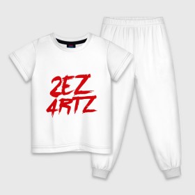 Детская пижама хлопок с принтом 2ez4rtz Dota2 в Кировске, 100% хлопок |  брюки и футболка прямого кроя, без карманов, на брюках мягкая резинка на поясе и по низу штанин
 | 2ez4rtz | dota | dota2 | дота | дота2
