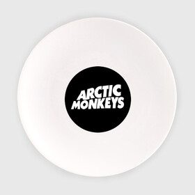 Тарелка с принтом Arctic Monkeys Round в Кировске, фарфор | диаметр - 210 мм
диаметр для нанесения принта - 120 мм | Тематика изображения на принте: arctic | monkeys | round | круг