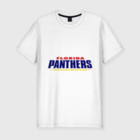 Мужская футболка премиум с принтом HC Florida Panthers Sign в Кировске, 92% хлопок, 8% лайкра | приталенный силуэт, круглый вырез ворота, длина до линии бедра, короткий рукав | club | florida | hockey | panthers | клуб | хоккей
