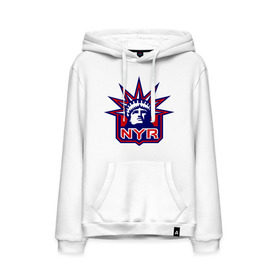 Мужская толстовка хлопок с принтом HC New York Rangers Emblem в Кировске, френч-терри, мягкий теплый начес внутри (100% хлопок) | карман-кенгуру, эластичные манжеты и нижняя кромка, капюшон с подкладом и шнурком | Тематика изображения на принте: club | hockey | new | nyr | rangers | york | клуб | хоккей