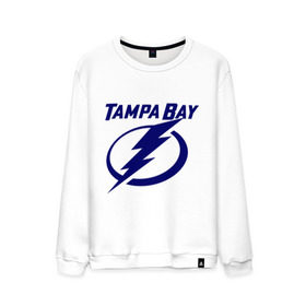 Мужской свитшот хлопок с принтом HC Tampa Bay в Кировске, 100% хлопок |  | bay | club | hockey | tampa | клуб | хоккей