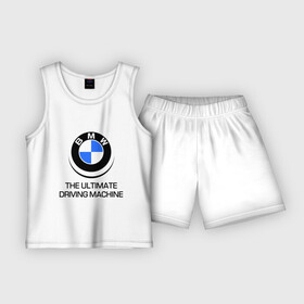 Детская пижама с шортами хлопок с принтом BMW Driving Machine в Кировске,  |  | bmw | driving | machine | ultimate