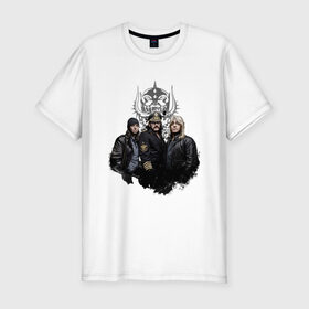 Мужская футболка премиум с принтом Motorhead в Кировске, 92% хлопок, 8% лайкра | приталенный силуэт, круглый вырез ворота, длина до линии бедра, короткий рукав | 