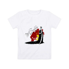 Детская футболка хлопок с принтом Фрэдди Меркьюри в Кировске, 100% хлопок | круглый вырез горловины, полуприлегающий силуэт, длина до линии бедер | Тематика изображения на принте: queen | меломанам | музыка | рок | фрэдди меркьюри