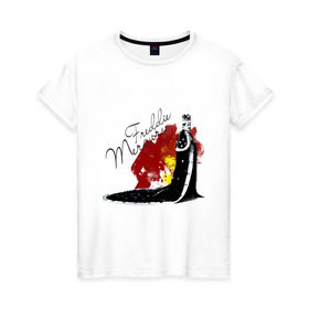 Женская футболка хлопок с принтом Фрэдди Меркьюри в Кировске, 100% хлопок | прямой крой, круглый вырез горловины, длина до линии бедер, слегка спущенное плечо | queen | меломанам | музыка | рок | фрэдди меркьюри