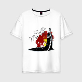 Женская футболка хлопок Oversize с принтом Фрэдди Меркьюри в Кировске, 100% хлопок | свободный крой, круглый ворот, спущенный рукав, длина до линии бедер
 | queen | меломанам | музыка | рок | фрэдди меркьюри
