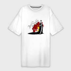 Платье-футболка хлопок с принтом Фрэдди Меркьюри в Кировске,  |  | queen | меломанам | музыка | рок | фрэдди меркьюри