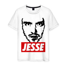 Мужская футболка хлопок с принтом Breaking Bad - Jesse Pinkman в Кировске, 100% хлопок | прямой крой, круглый вырез горловины, длина до линии бедер, слегка спущенное плечо. | breaking bad | jesse pinkman | сериалы