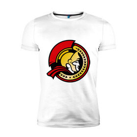 Мужская футболка премиум с принтом HC Ottawa Senators Alternative в Кировске, 92% хлопок, 8% лайкра | приталенный силуэт, круглый вырез ворота, длина до линии бедра, короткий рукав | alternative | club | hockey | ottawa | senators | золото | хоккей