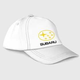 Бейсболка с принтом Subaru Logo в Кировске, 100% хлопок | классический козырек, металлическая застежка-регулятор размера | logo | subaru | автомобиль | логотип | марка | субару