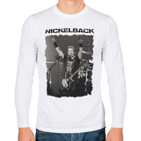 Мужской лонгслив хлопок с принтом Nickelback в Кировске, 100% хлопок |  | nickelback | альтернативный | рок | хард