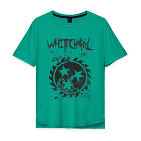 Мужская футболка хлопок Oversize с принтом Whitechapel в Кировске, 100% хлопок | свободный крой, круглый ворот, “спинка” длиннее передней части | Тематика изображения на принте: deathcore | whitechapel | дэткор | метал