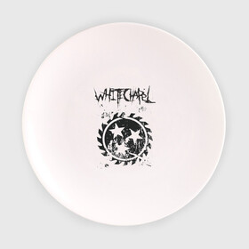 Тарелка 3D с принтом Whitechapel в Кировске, фарфор | диаметр - 210 мм
диаметр для нанесения принта - 120 мм | Тематика изображения на принте: deathcore | whitechapel | дэткор | метал