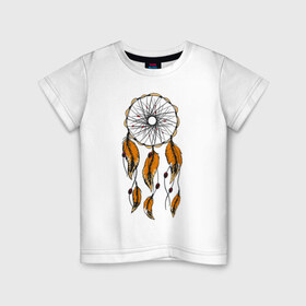 Детская футболка хлопок с принтом Ловец снов в Кировске, 100% хлопок | круглый вырез горловины, полуприлегающий силуэт, длина до линии бедер | Тематика изображения на принте: 