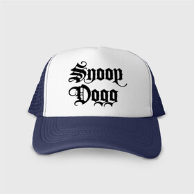 Кепка тракер с сеткой с принтом Snoop Dogg в Кировске, трикотажное полотно; задняя часть — сетка | длинный козырек, универсальный размер, пластиковая застежка | rap | snoop dogg | музыка | рэп | снуп дог