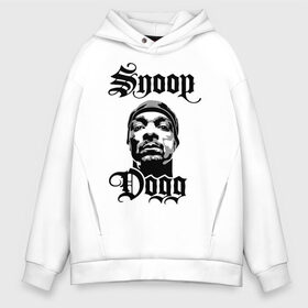 Мужское худи Oversize хлопок с принтом Snoop Dogg в Кировске, френч-терри — 70% хлопок, 30% полиэстер. Мягкий теплый начес внутри —100% хлопок | боковые карманы, эластичные манжеты и нижняя кромка, капюшон на магнитной кнопке | rap | snoop dogg | музыка | рэп | снуп дог