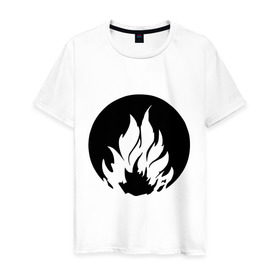 Мужская футболка хлопок с принтом Дивергент - Бесстрашие в Кировске, 100% хлопок | прямой крой, круглый вырез горловины, длина до линии бедер, слегка спущенное плечо. | бесстрашие | дивергент | огонь | символ
