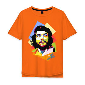 Мужская футболка хлопок Oversize с принтом Che Guevara в Кировске, 100% хлопок | свободный крой, круглый ворот, “спинка” длиннее передней части | че гевара