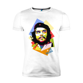 Мужская футболка премиум с принтом Che Guevara в Кировске, 92% хлопок, 8% лайкра | приталенный силуэт, круглый вырез ворота, длина до линии бедра, короткий рукав | Тематика изображения на принте: че гевара