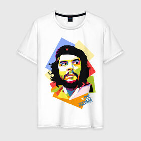 Мужская футболка хлопок с принтом Che Guevara в Кировске, 100% хлопок | прямой крой, круглый вырез горловины, длина до линии бедер, слегка спущенное плечо. | че гевара