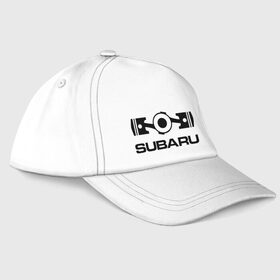 Бейсболка с принтом Subaru в Кировске, 100% хлопок | классический козырек, металлическая застежка-регулятор размера | logo | sti | subaru | авто | лого | субарик | субару