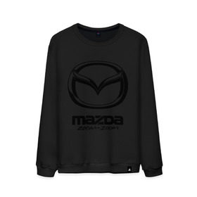 Мужской свитшот хлопок с принтом Mazda Zoom-Zoom в Кировске, 100% хлопок |  | mazda | zoom | зум | мазда