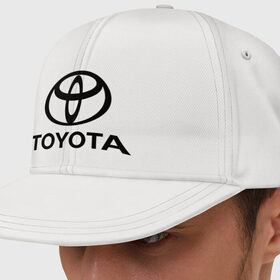 Кепка снепбек с прямым козырьком с принтом Toyota Logo в Кировске, хлопок 100% |  | logo | toyota | логотип | тойота