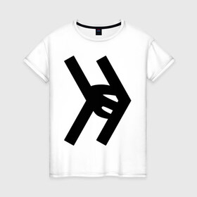 Женская футболка хлопок с принтом Smosh logo в Кировске, 100% хлопок | прямой крой, круглый вырез горловины, длина до линии бедер, слегка спущенное плечо | blogger | russmosh | smosh | youtube | блоггер | смош | шоу | ютубер
