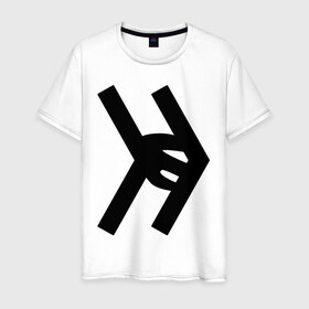 Мужская футболка хлопок с принтом Smosh logo в Кировске, 100% хлопок | прямой крой, круглый вырез горловины, длина до линии бедер, слегка спущенное плечо. | blogger | russmosh | smosh | youtube | блоггер | смош | шоу | ютубер
