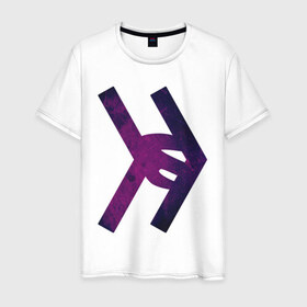 Мужская футболка хлопок с принтом Smosh purple в Кировске, 100% хлопок | прямой крой, круглый вырез горловины, длина до линии бедер, слегка спущенное плечо. | blogger | russmosh | smosh | youtube | блоггер | смош | шоу | ютубер