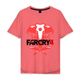 Мужская футболка хлопок Oversize с принтом Far Cry 4 (1) в Кировске, 100% хлопок | свободный крой, круглый ворот, “спинка” длиннее передней части | cry | far | far cry | ubisoft | край | фар | фаркрай | юбисофт