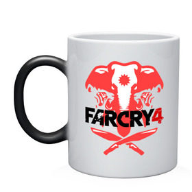 Кружка хамелеон с принтом Far Cry 4 (1) в Кировске, керамика | меняет цвет при нагревании, емкость 330 мл | cry | far | far cry | ubisoft | край | фар | фаркрай | юбисофт