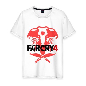 Мужская футболка хлопок с принтом Far Cry 4 (1) в Кировске, 100% хлопок | прямой крой, круглый вырез горловины, длина до линии бедер, слегка спущенное плечо. | cry | far | far cry | ubisoft | край | фар | фаркрай | юбисофт