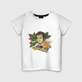 Детская футболка хлопок с принтом Мэддисон в Кировске, 100% хлопок | круглый вырез горловины, полуприлегающий силуэт, длина до линии бедер | ютуб