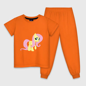 Детская пижама хлопок с принтом Пони пегас Флаттершай в Кировске, 100% хлопок |  брюки и футболка прямого кроя, без карманов, на брюках мягкая резинка на поясе и по низу штанин
 | my little pony | пегас | пони | флаттершай