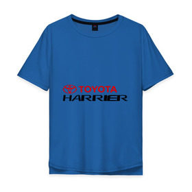 Мужская футболка хлопок Oversize с принтом Toyota Harrier в Кировске, 100% хлопок | свободный крой, круглый ворот, “спинка” длиннее передней части | harrier | toyota | тойота | харриер