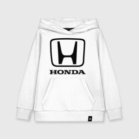 Детская толстовка хлопок с принтом Honda logo в Кировске, 100% хлопок | Круглый горловой вырез, эластичные манжеты, пояс, капюшен | honda | logo | motor | лого | хонда