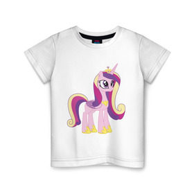 Детская футболка хлопок с принтом Принцесса Каденс в Кировске, 100% хлопок | круглый вырез горловины, полуприлегающий силуэт, длина до линии бедер | my little pony | каденс | мой маленький пони | пони